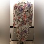 R&K Lace dress women’s size 16 floral print Xl Spring Summer White Pink Wedding Photo 2