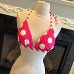 U.S. Polo Assn. Pink Polka Dot Bikini Top Swimsuit Womens M Photo 5