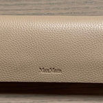 Max Mara  Tan Genuine Leather Eye Glass/Sunglasses Case Photo 0