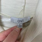 OVI  Ivory Knit Extremely Oversized Cowl Neck Midi Dress with Pockets Size L Photo 2