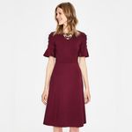 Boden USA Boden Alexis Jersey Dress Size 8 Burgundy Wine Photo 5
