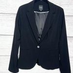 XOXO Classic Black Single Button Blazer Jacket Size Medium Photo 0