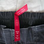 Spanx  Women’s Medium Dark Gray Stretch Twill Cargo Jogger Pants Ankle Zip Photo 7