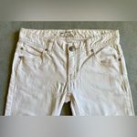 Free People  Jeans Women’s 25 x 24.5 White Skinny Low Rise Distressed Cotton Photo 1
