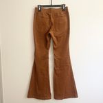 Cute Corduroy velvet retro hipster flared bell bottoms pants Brown Photo 2