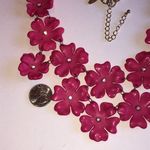 NY Brand Pink Floral Boho Statement Necklace Photo 2
