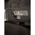 Lulus NWT LULU’S Positively Beaming Backless Ruffled Mini Dress Small Black Photo 11
