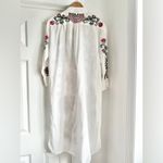ZARA  Peacock Embroidered Button Up Shirt Dress Tunic Photo 2