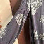 Free People | Midnight Medallion Floral V Neck Oversized Tunic Blue Gray XS Photo 2