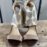 Dee Keller Blake Covered Ankle lace up back heels sandals leather size 38 7.5 8 Photo 3