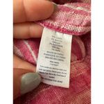 Faherty  Isha Linen Dress Pink Cinque Terre Stripe Sleeveless Dress Size XS Photo 9