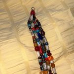 Massive 4 Strand Native American Beaded Sterling Silver Necklace Silver Photo 7