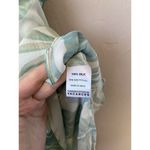 Vacances Beach Swim Coverup Palm Leaf 100% Silk Cream Caftan kimono resortwear Blue Size undefined Photo 7