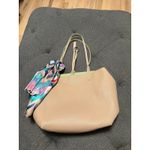Camel Tote bag with scarf and inner bag Photo 1