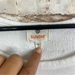 Sundry  White Graphic Print “Lovers” Sweatshirt Size 1 Small 4-6 Photo 3