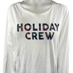 J.Crew White Red Holiday Crew Plaid Flannel Long Sleeve Sleepwear Pajamas Set M Size M Photo 2