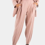 FRANKIE‎ SHOP Elvira Belted Suit Pants Dusty Pink Sz Medium Photo 0