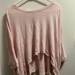 Free People Pink Cropped Shirt Photo 0