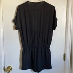 BCBGMAXAZRIA 🌞 Quincey Black V Neck Short Sleeve Romper #P Photo 11