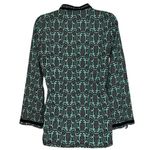 Tracy Negoshian Black & Green Georgia Polka Dot Swirl Tunic Top NWOT XSmall Photo 5