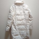 Columbia Long Down Puffer Winter Jacket in Cream Photo 3