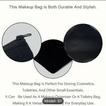 Black Polyester Medication Organizer Bag with Zipper Closure Photo 6