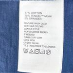 Tommy Bahama  Marina Slub Navy Sleeveless Tassel Tie Ruffle Hem Dress Size Large Photo 3