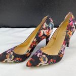 Guess Women's Floral Black/ Purple Shoes/Heels 4.5" Size 9 SKU 3414 Photo 2