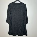 Eileen Fisher Textured Open Front Duster Jacket Charcoal Gray Size M Photo 2