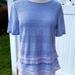 Banana Republic  OPAL LILAC LAVENDER CROCHET BLOUSE Photo 6