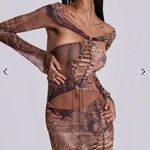 Jaded London  Dahna Macrame Mesh Maxi Dress M Photo 0