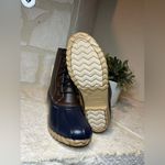 st. john's bay St John’s Bay Rollands navy/brown duck boots sz 11 Photo 7