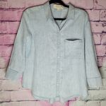 Cloth & Stone  SKYWASH BUTTON DOWN SHIRT LINEN BLEND S Photo 0