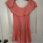 Eberjay Eberjey Nomad Tula Pink cotton ruffle off shoulder Romper Photo 3