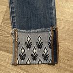 Loft The  Jeans Womens 29 Blue Medium Wash Modern Skinny Cute Cuff Embroidered Photo 1