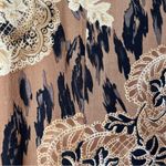 Vintage 90s Floral Animal Print Ruffle Midi Dress M Multiple Size M Photo 3