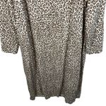ASOS Curve Animal Print Long Dress Long Sleeves Women’s Plus Size 24 Brown Photo 4