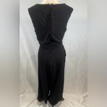 Tahari  ASL black tie side cropped jumpsuit with pockets size 12 Photo 4