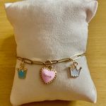 Stainless Steel Gold Birthday Charm Bracelet Photo 0