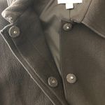 Ann Taylor  Womens Jacket Snap Button Wool Bow Lined Black 6P Photo 2