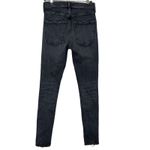 AGOLDE Sophie High Rise Skinny Distressed Jeans Women’s 25 Dark Grey Silence Photo 4