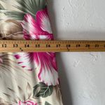 Bahama Beach Medium Vintage 90s Vacation Floral Tropical Full Button Midi Dress‎ Photo 6