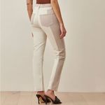 Reformation  Jeans Cynthia Tonal Reworked Hi-Rise Straight Jeans Bone Wash sz 27 Photo 1