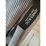 Jones New York Jones and Co New York NWT Jacket Medium Hooded‎ Linen Long sleeve Shirt Striped Photo 8