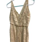 Everly Revelry Champaign Lace Bridesmaid‎ Dress Formal Evening Gown Sleeveless size 6 Photo 5