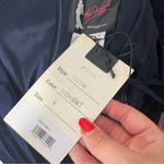 Mac Duggal NEW NWT  One Shoulder Long Sleeve Jersey Gown In Midnight Navy Photo 9