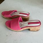 Franco Sarto  Women's Pony Slide Sandal, Pink, Size 8, NWOT Photo 1