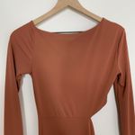 Not Yours To Keep River Midi Dress Rosewood Womens Size XXS Revolve Orange Photo 5