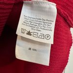 Eddie Bauer Vintage Cotton 1/4 Zip Wine Red Knit Sweater Boho Winter Size Medium Photo 9