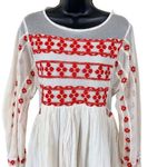 Free People  Need Me Embroidered Mini Dress in Ivory Comb Photo 1